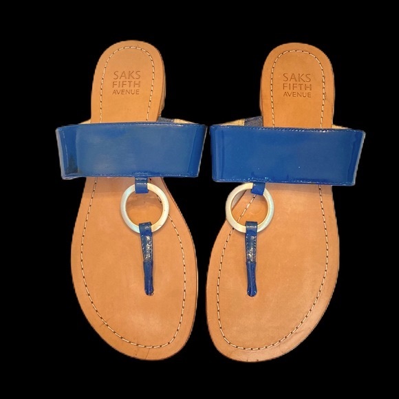 Saks Fifth Avenue Leather Sandals - Picture 11 of 15